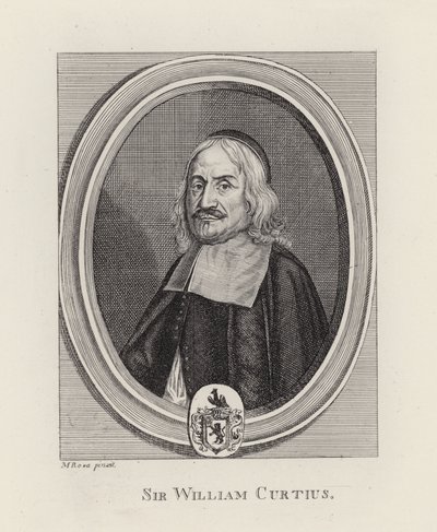 Sir William Curtius (gravering) av English School