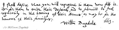 Sir William Dugdale av English School