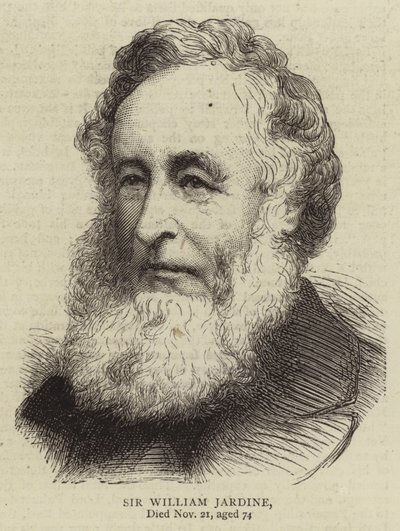 Sir William Jardine (gravering) av English School