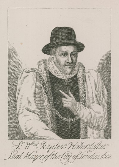 Sir William Ryder, sybehandler, Lord Mayor of London, 1600 av English School