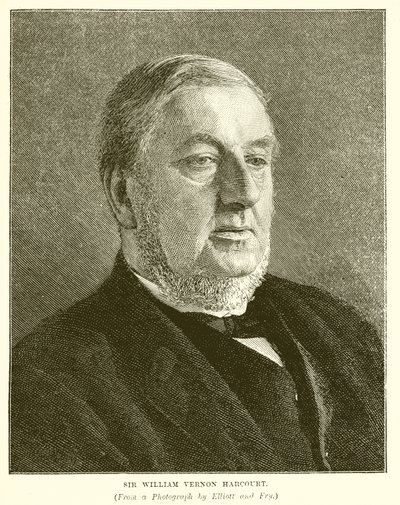 Sir William Vernon Harcourt av English School