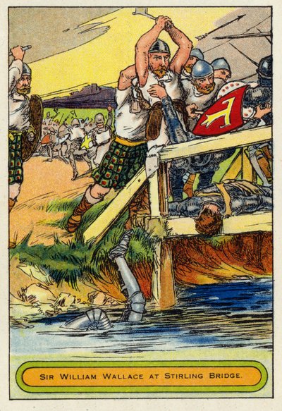 Sir William Wallace ved Stirling Bridge av English School