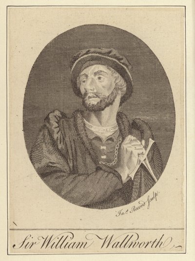 Sir William Wallworth (gravering) av English School