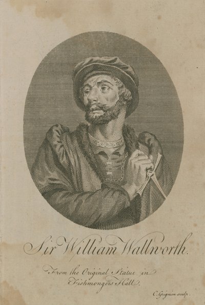 Sir William Wallworth, Lord Mayor of London, 1370 av English School