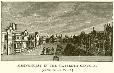 Sissinghurst im sechzehnten Jahrhundert von English School