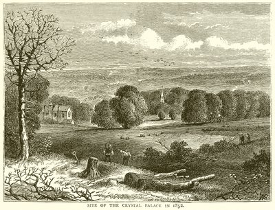 Stedet for Crystal Palace i 1852 av English School