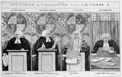Sittings at Westminster Hall courts av English School