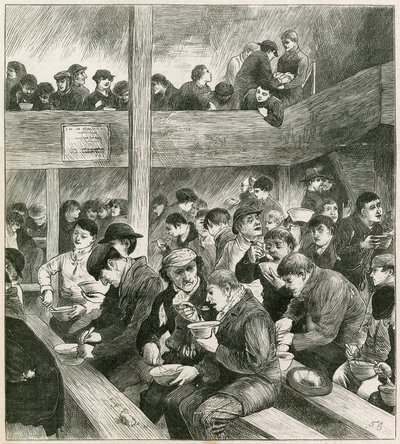 Skisse på Ned Wrights Thieves Supper av English School