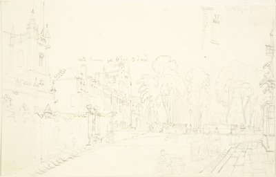 Sketch for College Green (blyant på papir) av English School