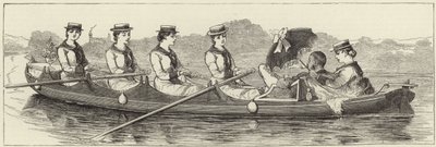 Skisser fra en damplansering ved Henley Regatta av English School