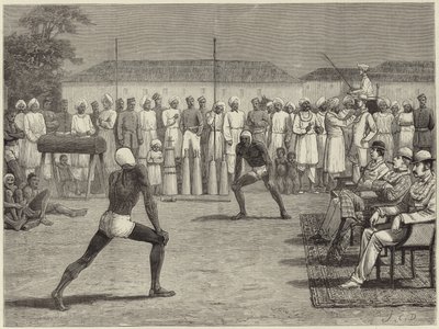 Skisser med et innfødt Bombay-regiment av English School