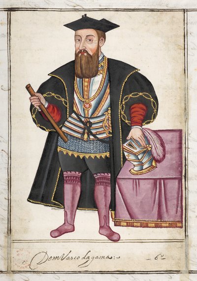 Sloane MS 197 f.18r Vasco da Gama, fra 