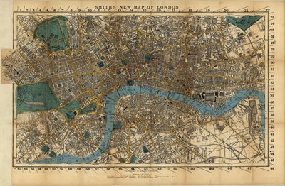 Smiths nye kart over London av English School