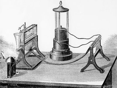 Soemmerings Perfected Telegraph, 1883 av English School