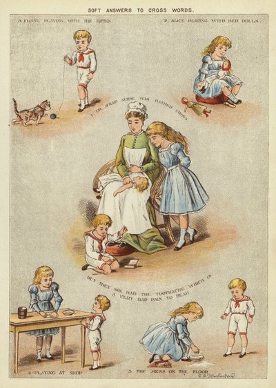 Myke svar på kryssord (chromolitho) av English School