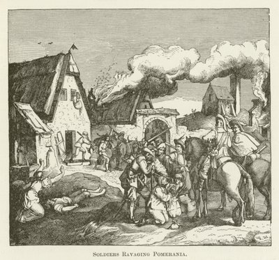 Soldater herjer i Pommern av English School