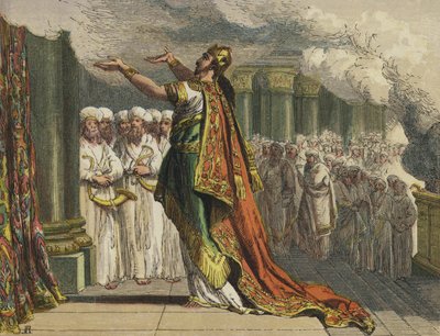 Salomo ved innvielsen av templet av English School