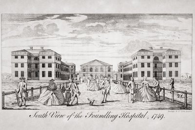 Sørvisning av Foundling Hospital, London, 1749 av English School