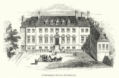 Southampton House, Bloomsbury (gravering) av English School