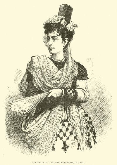 Spansk dame ved tyrefektingen, Madrid av English School