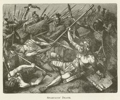Spartacus død av English School