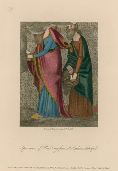 Eksempler av maleri fra St Stephens Chapel av English School