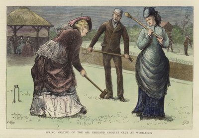 Vårmøte i All England Croquet Club på Wimbledon av English School