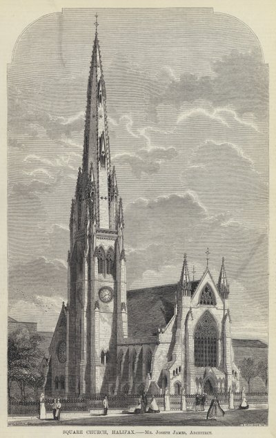 Square Church, Halifax (gravering) av English School