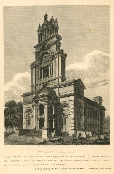 St Annes Church, Limehouse, London av English School