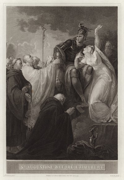 St Augustine før Ethelbert av English School