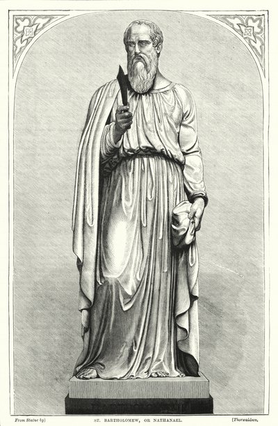 St Bartholomew, eller Nathanael (gravering) av English School