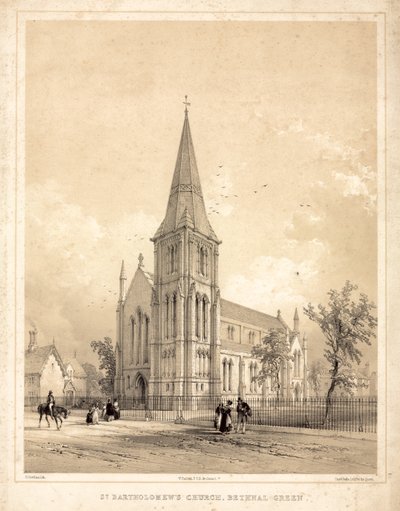 St Bartholomews Church, Bethnal Green av English School