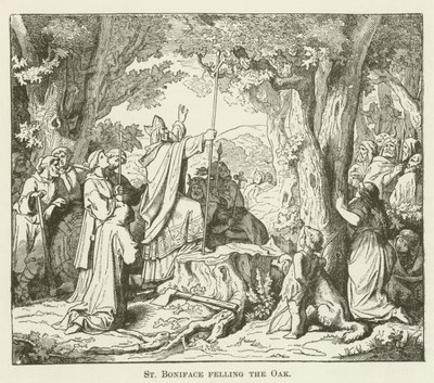 St Bonifatius som feller eiken av English School