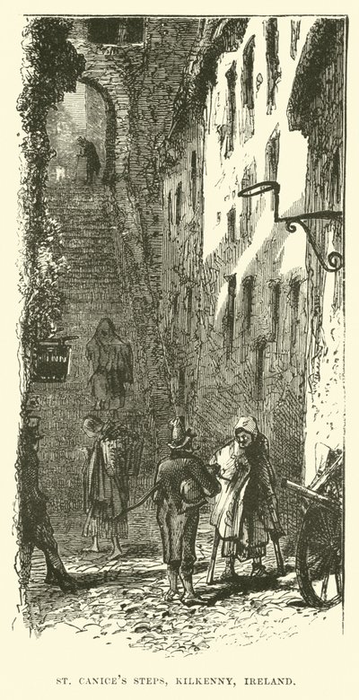 St Canices Steps, Kilkenny, Irland av English School