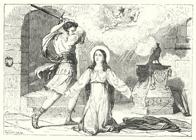 St Cecilia (gravering) av English School