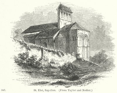 St. Eloi, Espalion (gravering) av English School