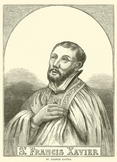 St Francis Xavier (gravering) av English School