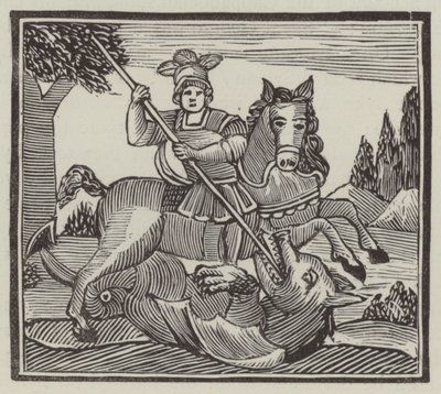 St George (gravering) av English School