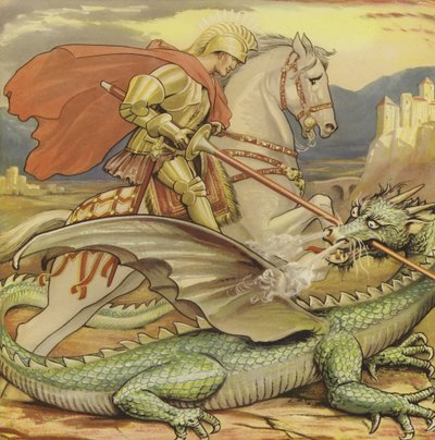 St George og dragen av English School