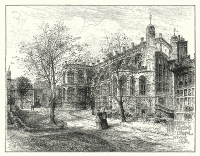 St. George#39;s Chapel, Windsor (gravering) av English School