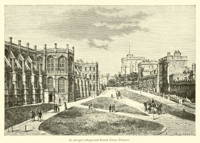 St Georges kapell og runde tårn, Windsor av English School
