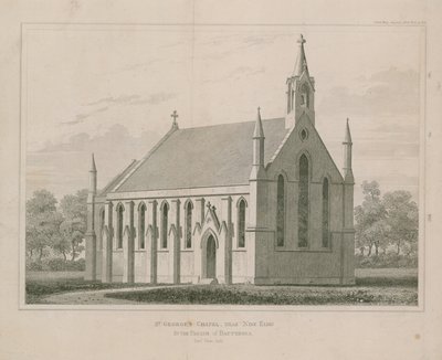 St Georges Chapel, nær Nine Elms, Battersea av English School