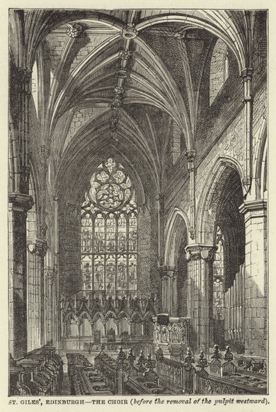 St Giles, Edinburgh, Koret av English School