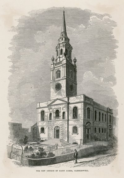 St Jamess kirke, Clerkenwell av English School