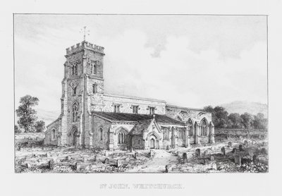 St. John, Whitchurch (Gravur) von English School