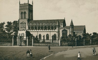 St. Margarets kirke, Ipswich (litografi) av English School