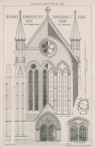 St Mary Abbots Church, Kensington av English School
