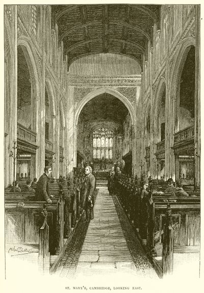 St. Marys, Cambridge, ser østover av English School
