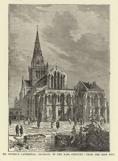 St Mungos Cathedral, Glasgow, i det siste århundre, fra East End av English School