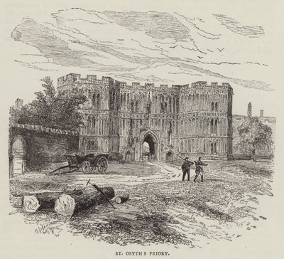 St. Osyths kloster (gravering) av English School